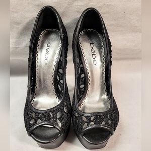 ✨️bebe✨️ Chantal Sky High Stiletto heels Size 5.5